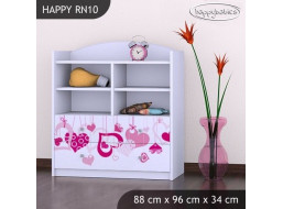 Detský úložný regál FALL IN LOVE - TYP 10 - NÍZKY