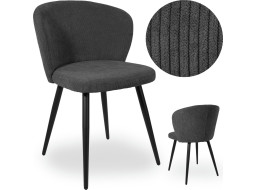Jedálenské kreslo KROSBY - antracitové