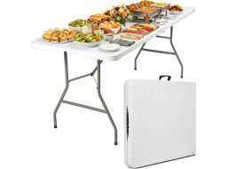 Cateringový stôl BUFET WHITE 200x90 cm - biely