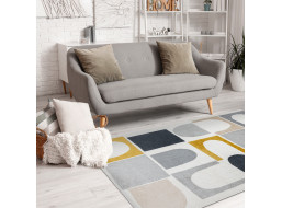 Kusový koberec Fusion 0213 white/yellow