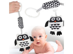 Senzorická kontrastná hrkálka - Sova