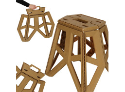 Skladacia turistická stolička 39,5 cm - béžová