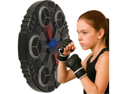 Boxerský nástenný trenažér KX3009 s Bluetooth, LED a USB + rukavice