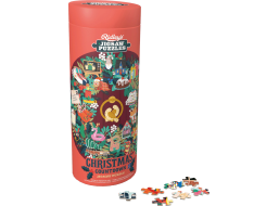 RIDLEY'S GAMES Okrúhle puzzle Odpočítavanie do Vianoc 1000 dielikov