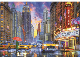 CLEMENTONI Puzzle Daždivý Manhattan 2000 dielikov