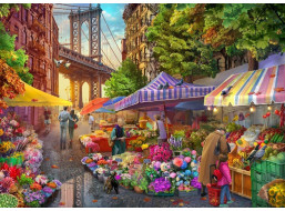BLUEBIRD Puzzle Kvetinový trh v Brooklyne 500 dielikov