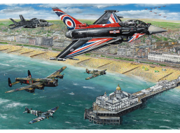 GIBSONS Puzzle Letecká show nad Eastbourne 500 dielikov