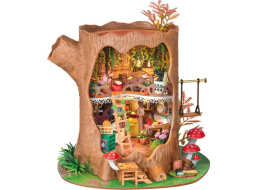 ROBOTIME Rolife DIY 3D drevené puzzle Rozprávkový domček na strome s LED osvetlením