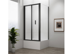 Polysan DEEP BLACK obdĺžnikový sprchovací kút 1000x900mm L/P variant, číre sklo MD1910B-02