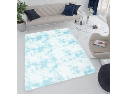 Plyšový koberec SILK Ombre - MODRÝ, 160x230 cm