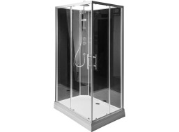 Aqualine GRANVIK obdĺžnikový sprchový box 800x1200x2180mm, číre sklo GG80X120