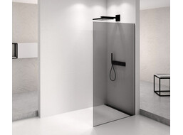 Polysan ARCHITEX BLACK MATT sprchová zástena 1162mm, dymové sklo AXB120SC