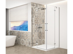 Gelco TRINITY CHROME štvorcový sprchovací kút 1000x1000mm, rohový vstup, číre sklo GT2210-10C-CH