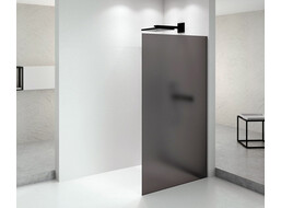 Polysan ARCHITEX BLACK MATT sprchová zástena 1162mm, dymové matné sklo AXB120SM