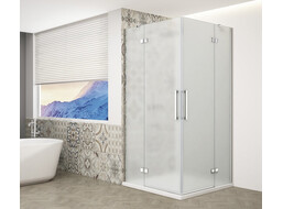 Gelco TRINITY CHROME obdĺžnikový sprchovací kút 1100x900mm, rohový vstup, matné sklo GT2290-11M-CH