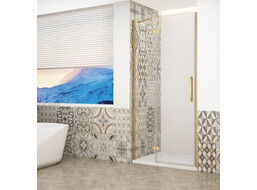 Gelco TRINITY GOLD MATT sprchové dvere do niky 1200mm, číre sklo, ľavé GT1212CL-G