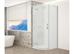 Gelco TRINITY CHROME štvrťkruhový sprchovací kút 900x900mm, matné sklo, ľavé GT6590ML-CH