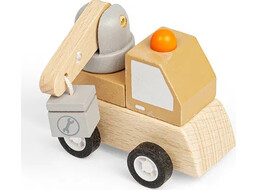 Bigjigs Toys Natahovací stavební autíčko Jeřáb