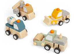 Bigjigs Toys Naťahovacie stavebné autíčko 1 ks