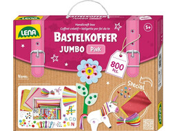 Lena Kreativní kufřík pro malé kutily růžový 800 ks