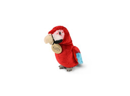 Rappa Plyšový papagáj červený Ara 15 cm ECO-FRIENDLY