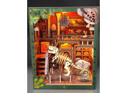 2Kids Toys 3D skladačka Zarážka na knihy Miniatúra domčeka Dinosaurie múzeum