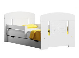 Detská posteľ so zásuvkami SCHOOL 140x70 cm + matrac