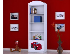 Detský úložný regál RED CAR - TYP 6 - VYSOKÝ