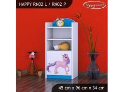 Detský úložný regál Jednorožec - TYP 2 - NÍZKY
