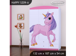 Detská skriňa Jednorožec - TYP 9