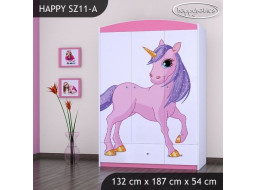 Detská skriňa Jednorožec - TYP 11