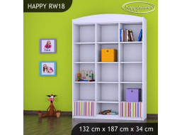 Detský úložný regál PRÚŽKY - TYP 18 - VYSOKÝ
