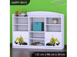 Detský úložný regál BAGR - TYP 15 - NÍZKY