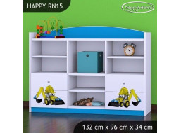 Detský úložný regál BAGR - TYP 15 - NÍZKY