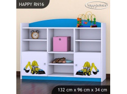 Detský úložný regál BAGR - TYP 16 - NÍZKY
