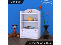 Detský úložný regál MACKO S BALONKY - TYP 8 - NÍZKY