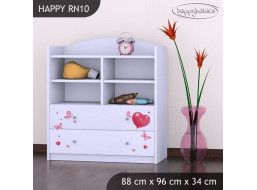 Detský úložný regál MACKO S BALONKY - TYP 10 - NÍZKY