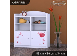 Detský úložný regál MACKO S BALONKY - TYP 11 - NÍZKY