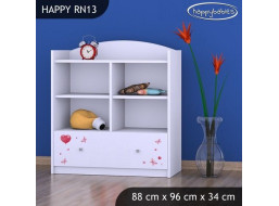 Detský úložný regál MACKO S BALONKY - TYP 13 - NÍZKY