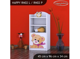 Detský úložný regál MÉĎA - TYP 2 - NÍZKY
