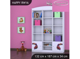 Detský úložný regál MAŠINKA - TYP 16 - VYSOKÝ