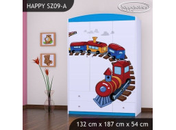 Detská skriňa MAŠINKA - TYP 9