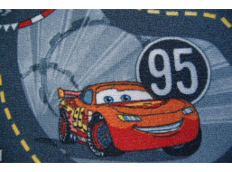 Detský koberec CARS ŠEDÝ