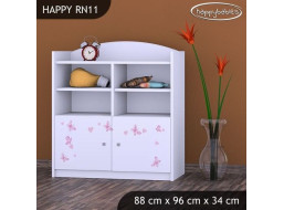 Detský úložný regál MÍŠA - TYP 11 - NÍZKY