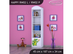 Detský úložný regál ZELENÝ DRAK - TYP 2 - VYSOKÝ