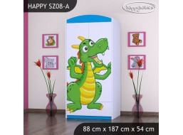 Detská skriňa ZELENÝ DRAK - TYP 8B