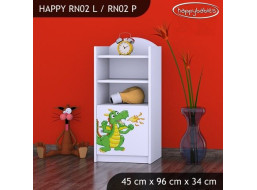 Detský úložný regál ZELENÝ DRAK - TYP 2 - NÍZKY