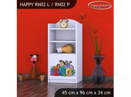 Detský úložný regál ZOO - TYP 2 - NÍZKY