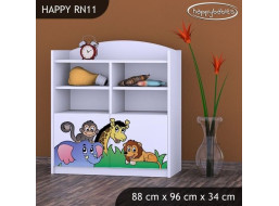 Detský úložný regál ZOO - TYP 11 - NÍZKY