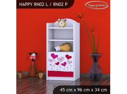 Detský úložný regál LOVE - TYP 2 - NÍZKY